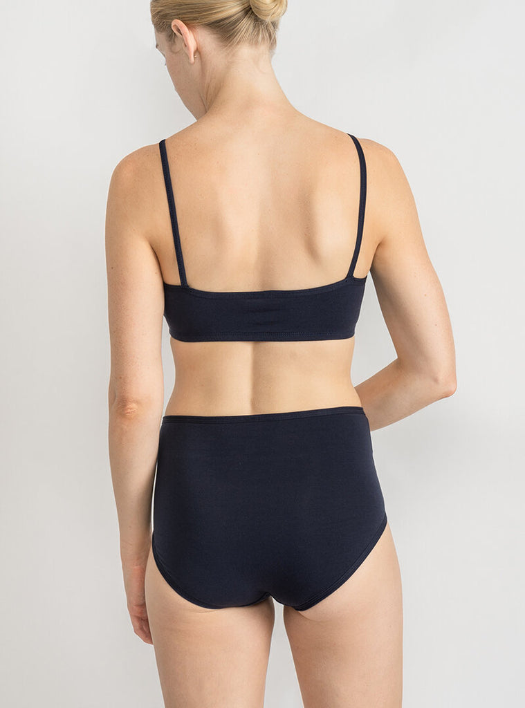 full coverage bottom high waisted women's briefs undies all cotton sustainable
