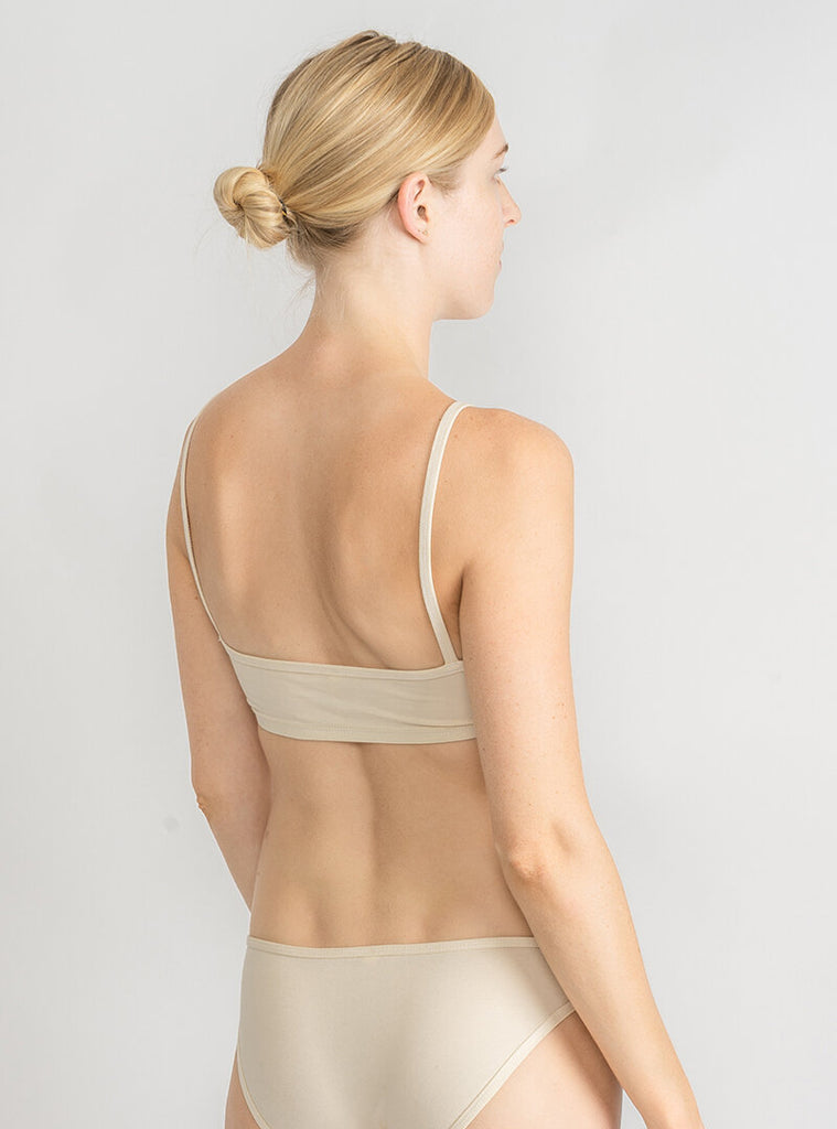 cream bra bralette good fit 100% cotton softest fabric